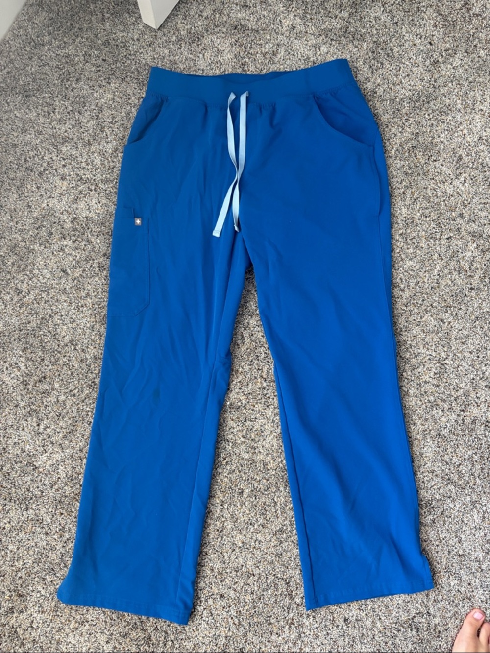 Royal Blue Figs Scrub Pants